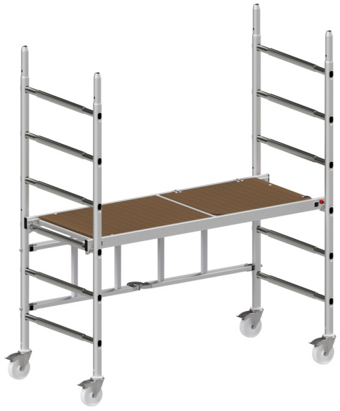 ALU-PRO Modulgerüst ALUPRO concept, Modul 1, Rahmenteilbreite 0,72 m, Bühnenlänge 1,58 m, Reichhöhe 2,90 m, 7089403