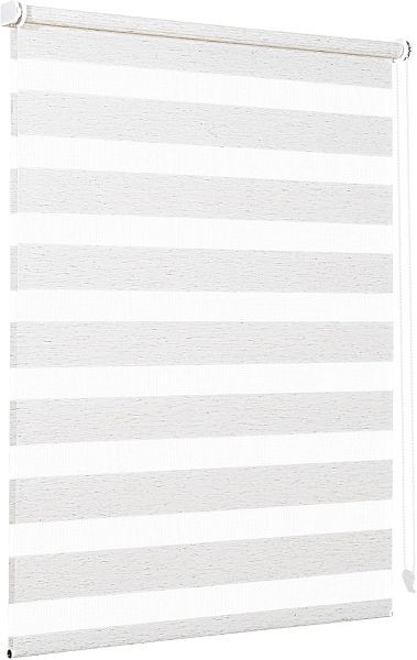 Sekey Doppelrollo Klemmfix ohne Bohren für Fenster, Jalousie Sonnenschutz, 90 x 130 cm, Leinen, BL-2418