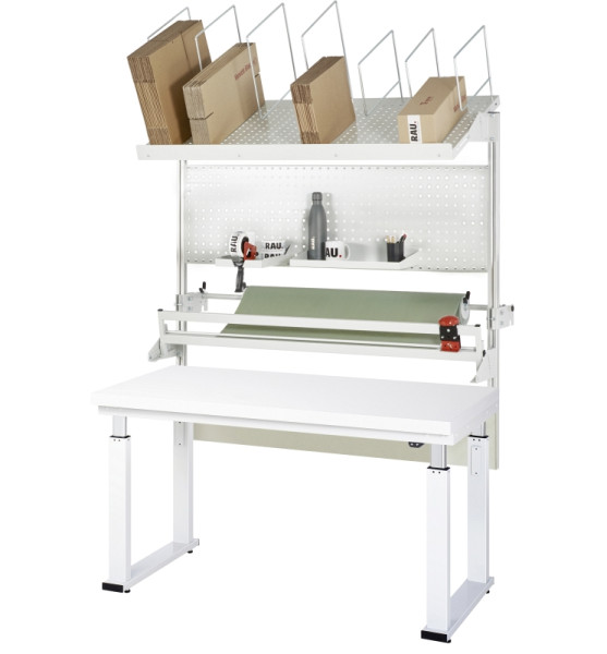 RAU Packtisch Komplettset 05, 08-WB, B1500 x T700, H-Platte, 08-WB-150-070-H-VP05.12
