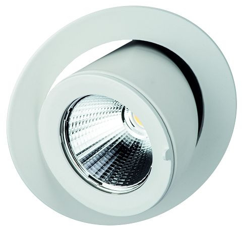 rutec RINCA LED-Einbaustrahler rund ausziehbar weiß 6,9W 350 mA 24° 3000K CRI90, LED55791WWOK