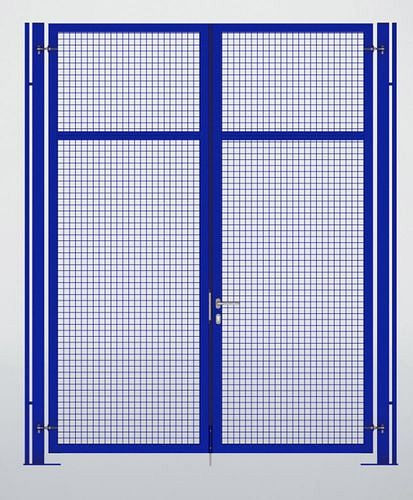 TTS Trennwandsystem 9200, Doppelflügeltor, B 2500, H 2950 mm, ultramarinblau, 285261