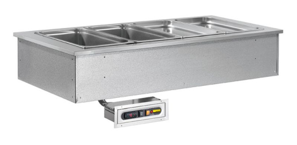 NordCap Bain-Marie SOUL-RED 2/1, für GN 1/1-200, steckerfertig, Einbaugerät, 434800001
