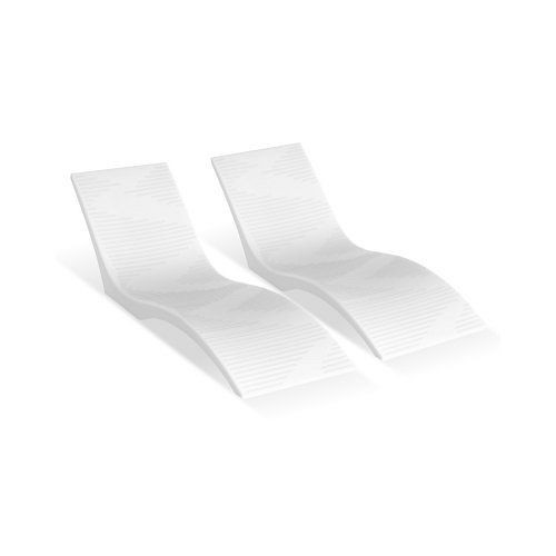 VEVOR 2er-Set Chaiselongue Liegestühle für Pools, schwimmend und für Wassertiefen bis 12,7 cm, passend für alle Pooltypen, GJTYPEXX2JZBC6WWCV0