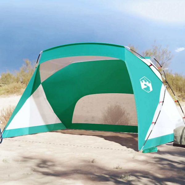 vidaXL Strandzelt Meergrün 274x178x170/148 cm 185T Polyester, 94404