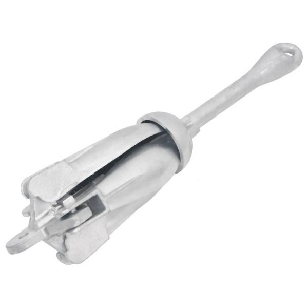 vidaXL Klappanker Silber 8 kg Feuerverzinktes Gusseisen, 94272
