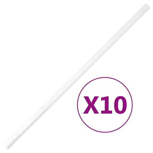 vidaXL Installationsrohre mit Clips Ø20 mm 10 m PVC, 155898