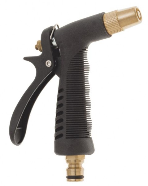 GEKA Messingpistolenspritzdüse, AL KS-umspritzt schwarz, VE: 5 Stück, 86.0740.9