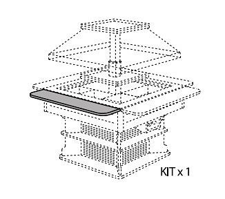 NordCap lange Tablettrutsche aus Holz, für Modell OASI 4, abklappbar, B x T in mm: 1425 x 250, 455464904