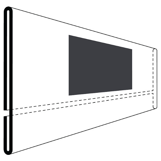 KROG Etikettenhalter magnetisch mit geschlossener Vorderseite 210 x 50 mm, EBB210-50