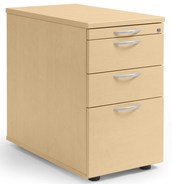 Deskin Standcontainer MULTI M, Buchedekor, B 435 x H 720 x T 800 mm, 2 Schübe, 290694