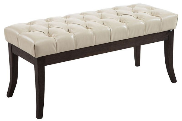 CLP Sitzbank Ramses Kunstleder antik-dunkel 100, creme, 152003204