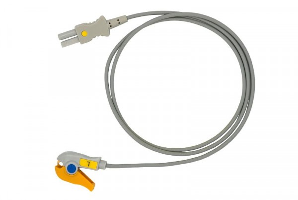 Golmed EKG-Einzelleitung zum TruLink-Stecksystem, 90 cm, Gelb, 7-9-SL1,5 GE