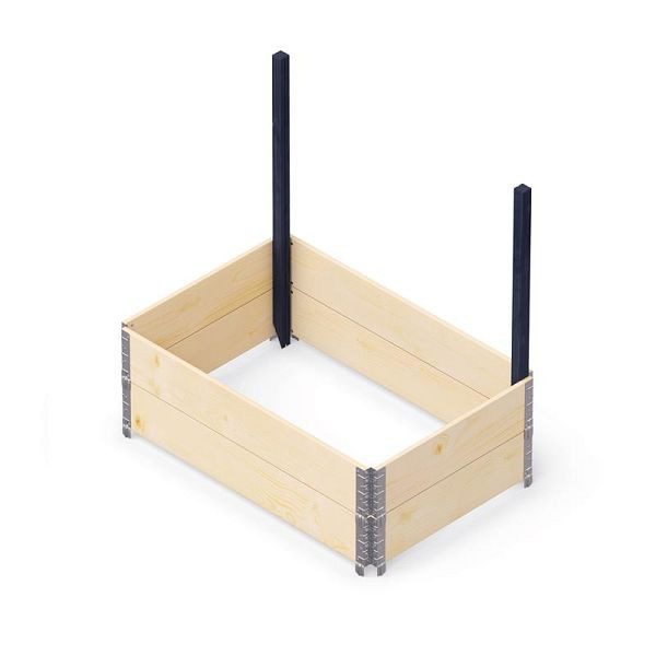 upyard Halterung für Rankgitter, Set von 2 Stück, Farbe schwarz, 160RANKPFSCH