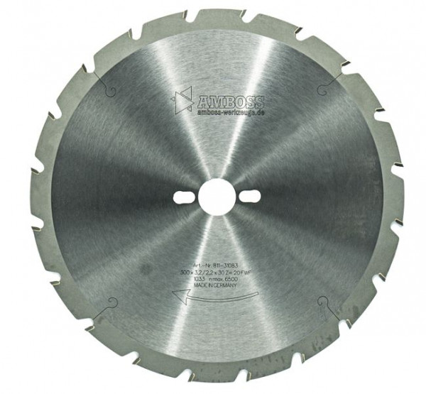 Amboss Werkzeuge HM Kreissägeblatt, 160 x 2.6 x 16 Z=12 FWF, 811-31014