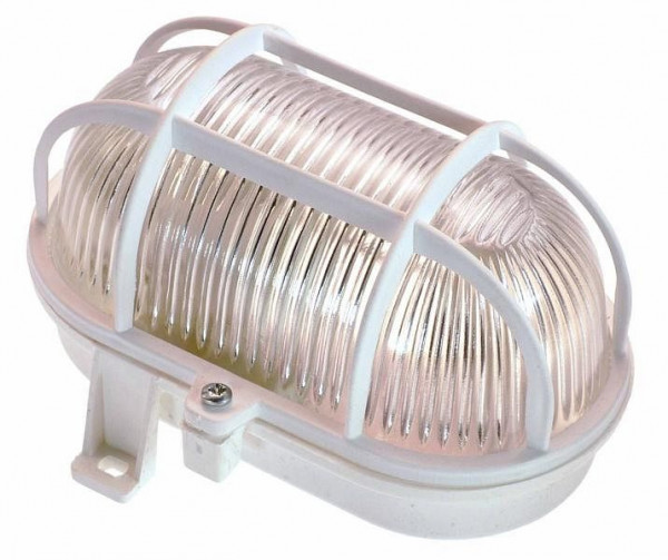 as-Schwabe Oval-Leuchte 60W, weiß, 56112