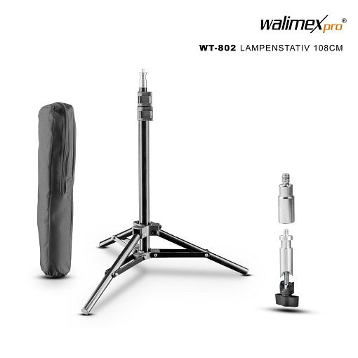 Walimex pro WT-802 Lampenstativ, 108cm, 1012524, 4250234525244