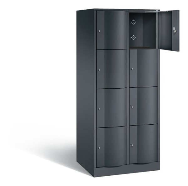 C+P XL-Schließfachschrank Resisto, H1950xB772xT640mm, Farbe: Schwarzgrau, 8470-273 S10008