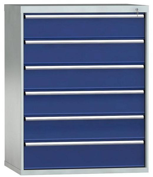 KLW Schubladenschrank 1325 x 1031 x 750 mm H x B x T, Einbaumaß: 1225 mm, Einteilung: 54x36 Einheiten, VU / 200 kg, SJB1325-06UP-001
