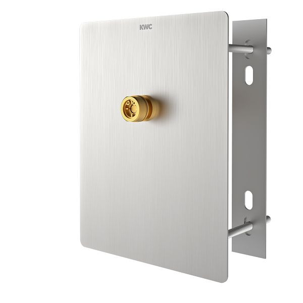 KWC Montageplatte, Edelstahl, Hinterwandmontage, Stutzen 26 mm für Duschkopf, 9l, 2030068175