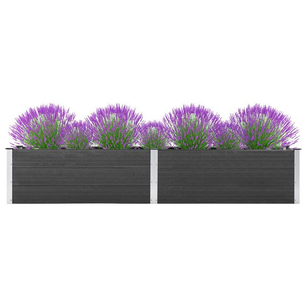vidaXL Garten-Hochbeet 200x50x54 cm WPC Grau, 318095