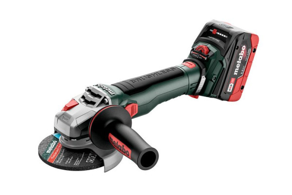 metabo Akku-Winkelschleifer WVB 18 LT BL 11-125 Quick metaBOX 165 L, inkl. 2 Akkus und Ladegerät, 613057660