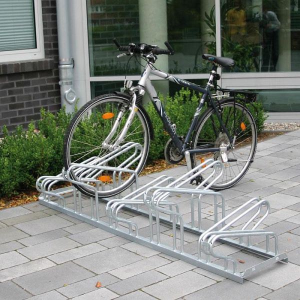 Rasti NIL Fahrradständer mit 12 Stellplätzen, Einstellwinkel 90°, zweiseitige Nutzung, Radabstand 350 mm, F02602