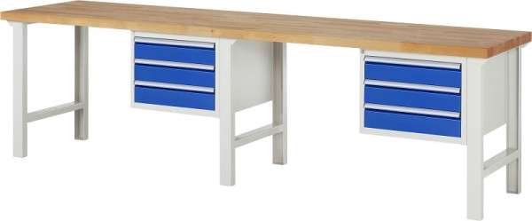 RAU Werkbank Serie 7000 - Modell 7127, B3000 x T700 x H840 mm, 13-7127A1-307B4S.11