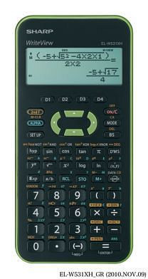 SHARP Schulrechner ELW-531XHG, ELW531XH-GR, 4974019029757