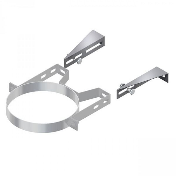 Solarbayer Außenkamin Wandbefestigung 60-110mm Wandabstand 150/0,5mm, 530070901