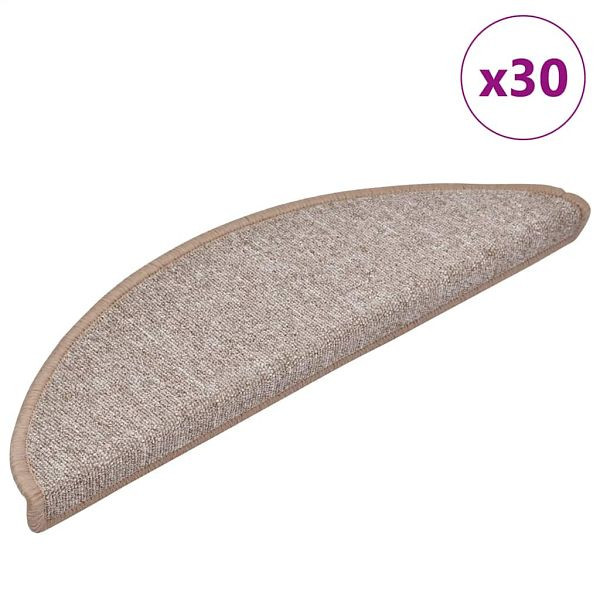 vidaXL Stufenmatten 30 Stk. Hellbraun 56x17x3 cm, 3365735