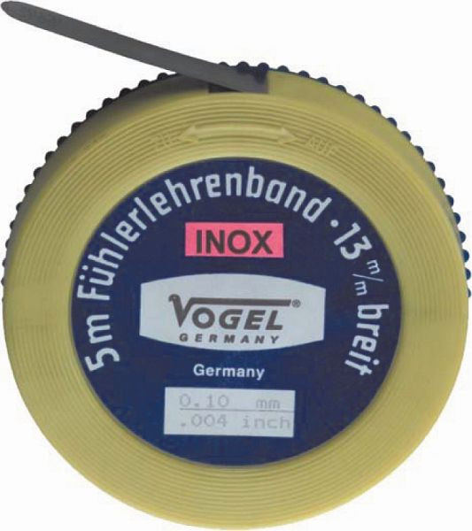 Vogel Germany Fühlerlehrenband, rostfrei, 0.01 mm / .0004 inch, 456001