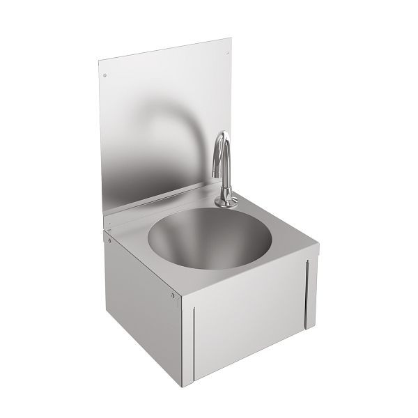 KWC Einzelwaschtisch, Anima, Edelstahl, 305x501x268 mm, Kniebetätigung, 2000101028