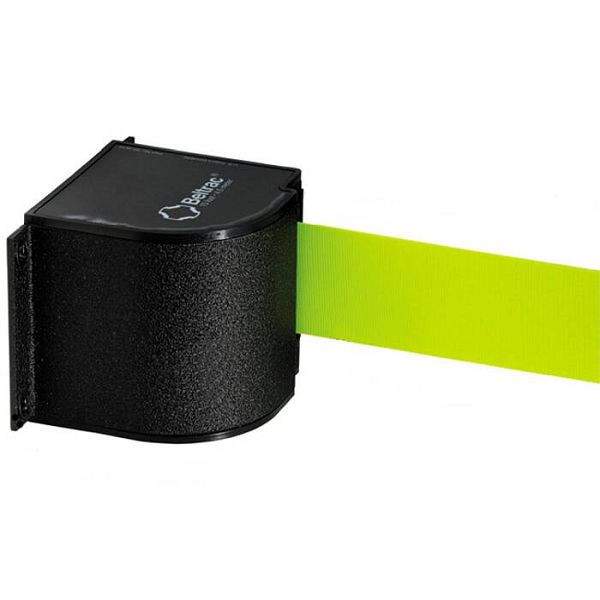 Stein HGS Wandgurtkassette "Beltrac Wall Mount XL" aus Aluminium, 5, 4m, schwarz, magnetisch, Gurt braun, 11391xlm-sw8