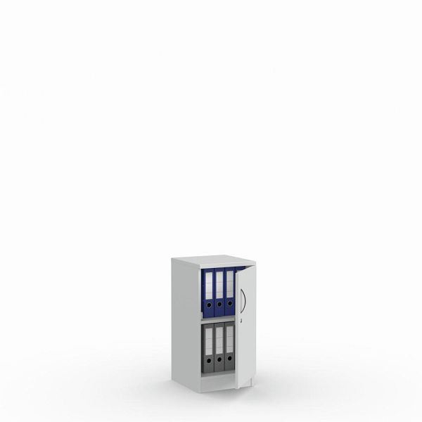 Deskin Flügeltürenschrank MULTI M, Dekor lichtgrau, B 400 x H 805 x T 420 mm, 275503