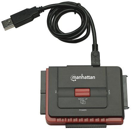 MANHATTAN Hi-Speed USB 2.0 auf SATA/IDE Adapter, 179195