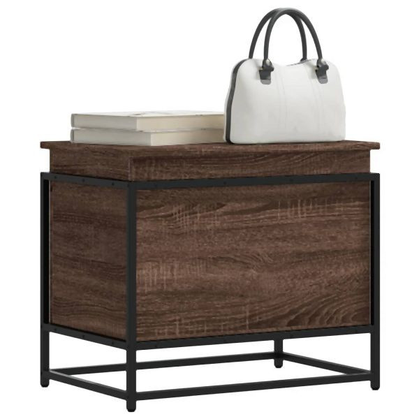 vidaXL Aufbewahrungsbox mit Deckel Eichen-Optik 60x40x51,5 cm, 848798