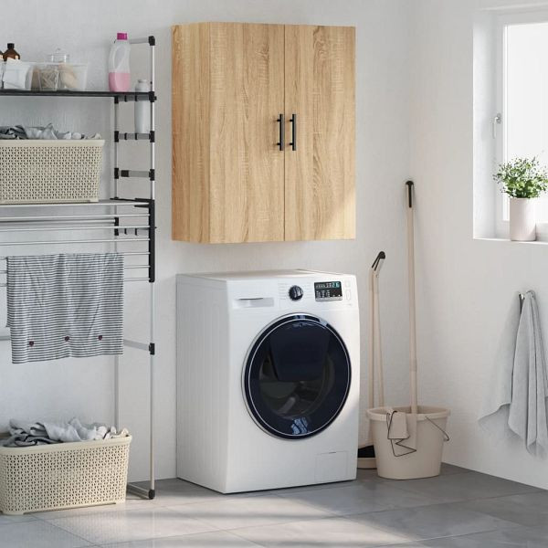 vidaXL Wandschrank Sonoma-Eiche 69,5x34x90 cm, Material: Holzwerkstoff, 828447