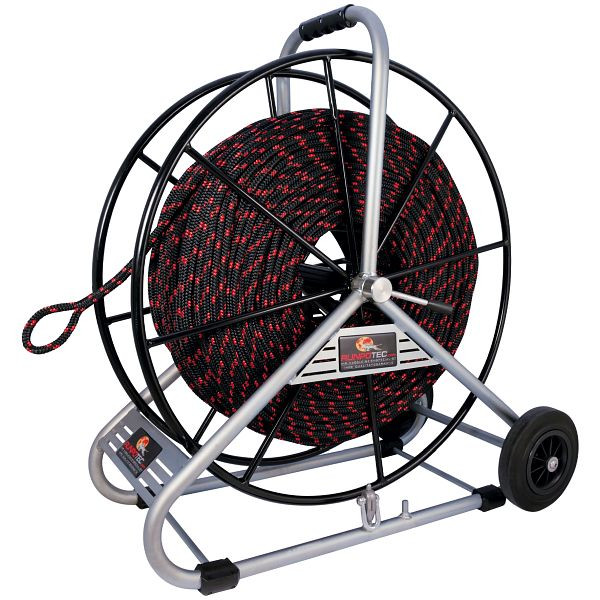 Runpotec Zugseil Polyester, Durchmesser 12mm 350m inklusive Haspel, 10123