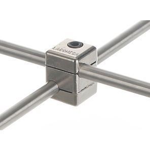 Bochem Doppelmuffen viereckig Laboral, d=12-13x16mm, mit Innensechskantschraube, Winkel 90°, B08600154
