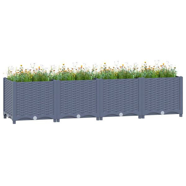 vidaXL Hochbeet 160x40x38 cm Polypropylen, 310404