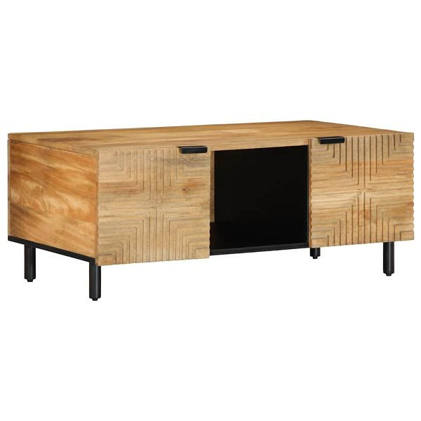 vidaXL Couchtisch Braun 100x54x40 cm Massivholz Mango, 4017732