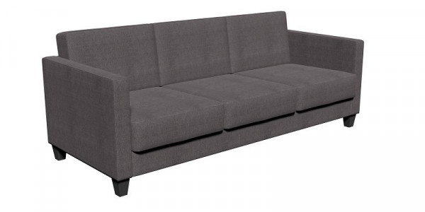 SETRADA 3-Sitzer Sofa, Webstoff, anthrazit-grau, 194 x 82 x 80 cm, LE-SE01-3P-WS-UNI22