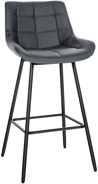CLP Barhocker Weston Kunstleder, grau, 321461, 4251756483883