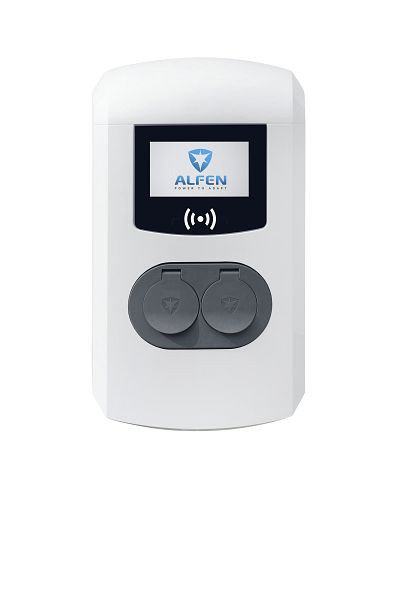 ALFEN Ladestation Eve Double Pro-line, 2x11kW, T2-Steckdosen, Display, 1 Versorgungskabel (Gesamtleistung max. 22kW), 904461021