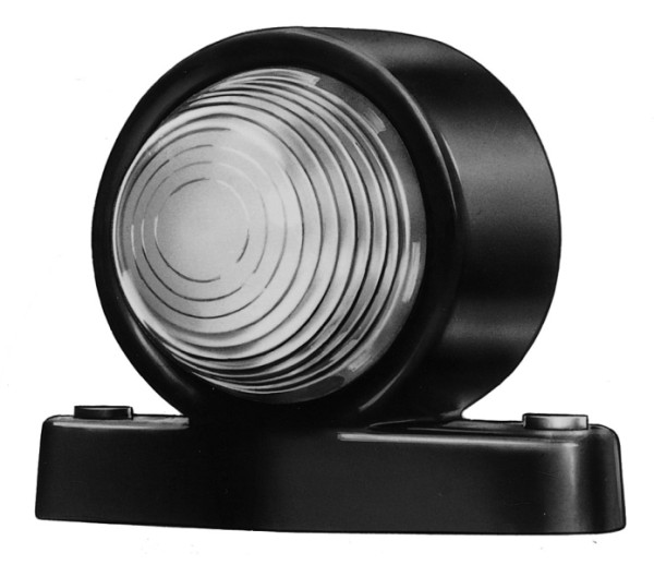 HELLA Umrissleuchte, Halogen, 24V, Anbau, ECE/ADR/GGVS, Lichtscheibenfarbe: milchweiß/rot/weiß, seitlicher Anbau, 2XS 955 031-001