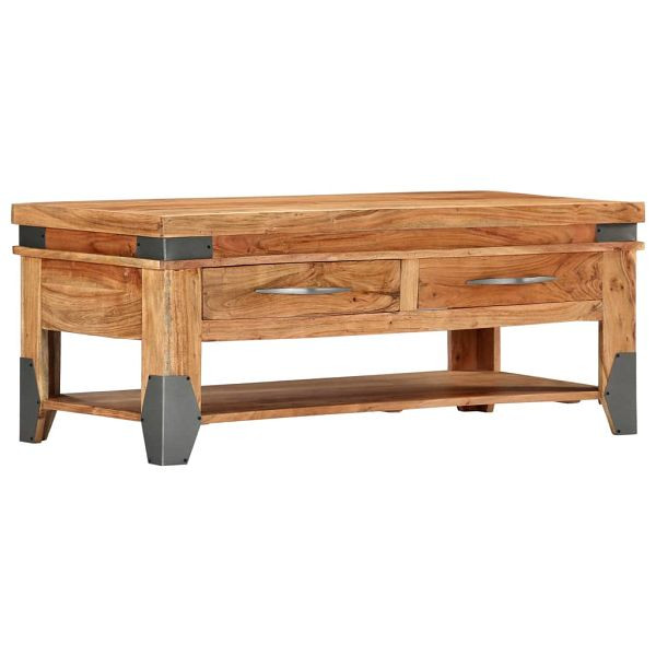 vidaXL Couchtisch 110x52x45 cm Massivholz Akazie, 282751