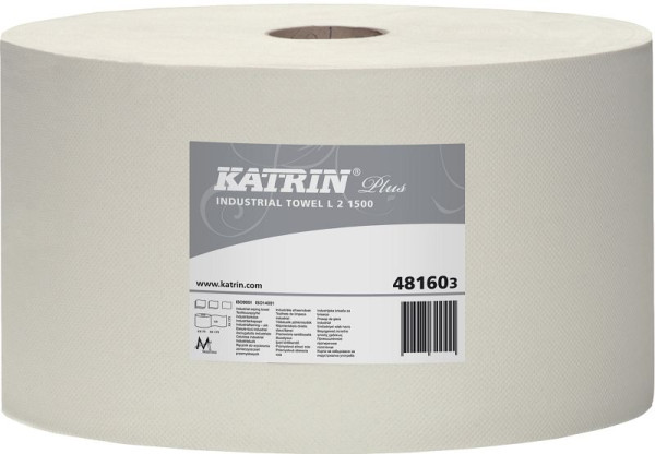 Katrin Putzpapier - Plus L 2 1500, weiß, 22,0 x 38,0 cm, 2-lagig, 481603