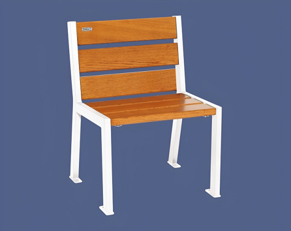 Procity Stuhl Silaos 6 Holzlatten, Ohne Armlehne, Holz & Stahl, helle Eiche/RAL 9010, 209600.9010.CHEC