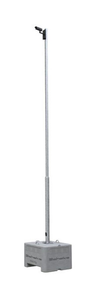 Schake Kameramast-Set 6m mit Halterung bestehend aus: 1x Betonaufstellvorrichtung, 1x Stahlmast 6,0m verzinkt, 3531K-SET2