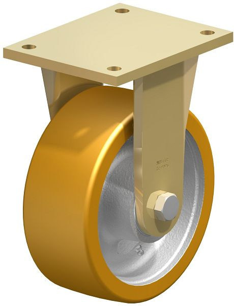 Blickle BS-GTH 202K Stahlgeschweißte Schwerlast-Bockrolle, Blickle Extrathane®, Hellbraun, 267328